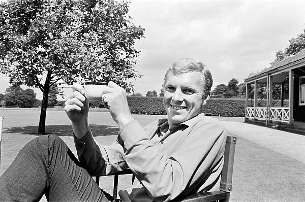 England captain Bobby Moore, relaxes the day before his side plays West Germany in