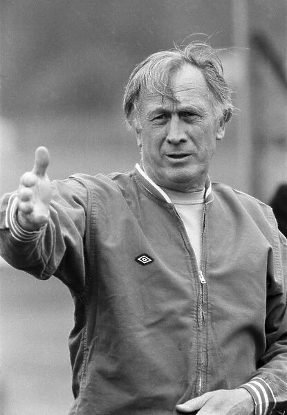 England caretaker manager Joe Mercer pictured during his first day in charge of the team