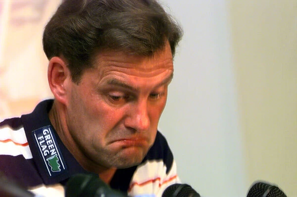 England coach Glenn Hoddle June 1998 Addresses the media during a press conference