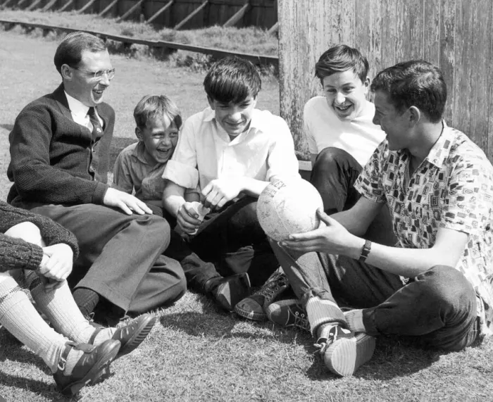 Framed Print : England cricketer Geoffrey Boycott relaxing in his home village. 17th May 1964