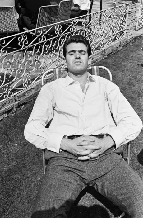 Framed Print : England football players sunbathing at their base in Hendon during the 1966 World Cup
