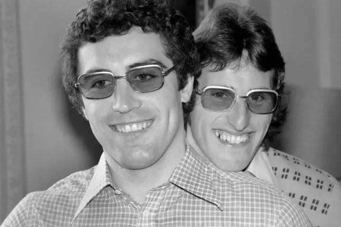 Framed Print : England Football Squad: England Keeper Peter Shilton and Ray Clemence. April 1975 75-1967