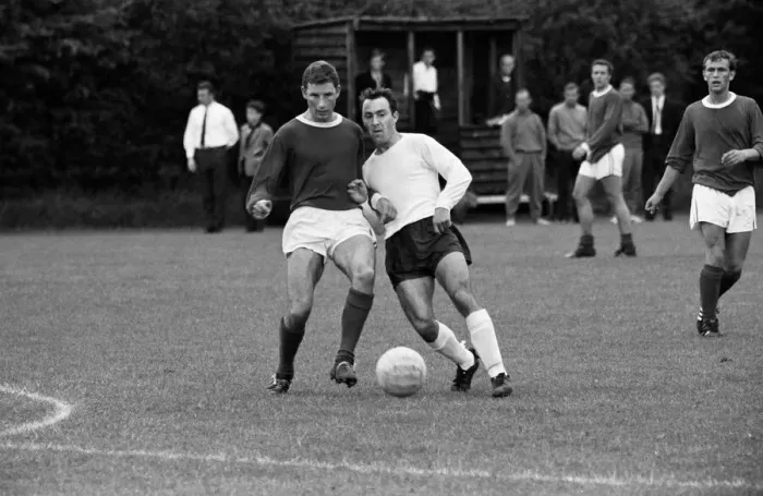 Framed Print : The England football team spend the afternoon training at the Arsenal practice field Framed Print : The England football team spend the afternoon training at the Arsenal practice field
