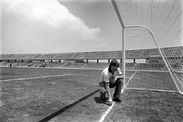 England footballer Malcolm MacDonald in training before the European Championship