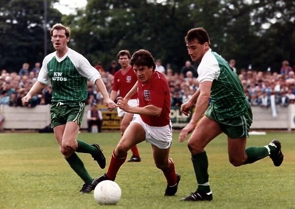 England footballer Peter Beardsley during a training match Circa 1990