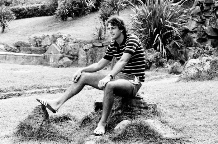 Framed Print : England footballer Trevor Francis in relaxed mood at the team hotel during the 1982 World Framed Print : England footballer Trevor Francis in relaxed mood at the team hotel during the 1982 World