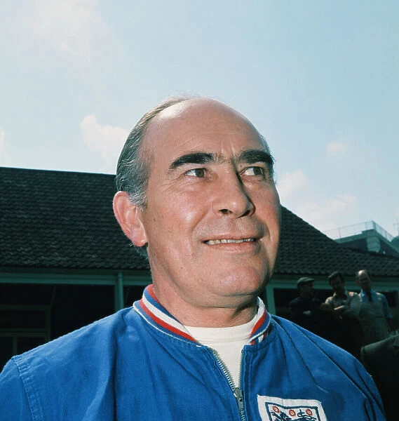 England manager Alf Ramsey pictured during a training session. May 1973