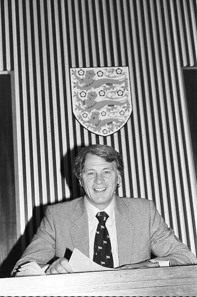 England manager Bobby Robson at a press conference before his team