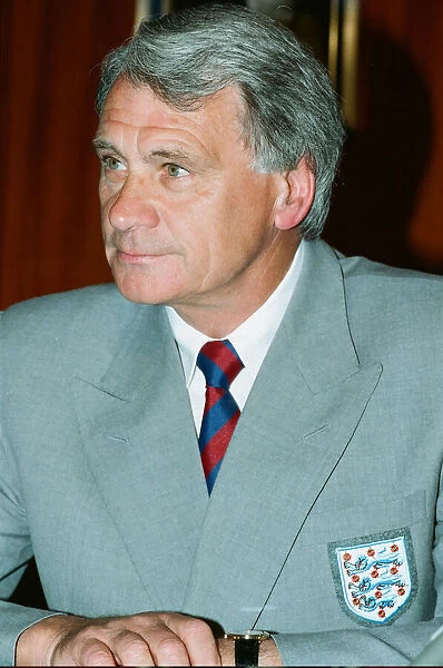 England manager Bobby Robson speaking during a press conference prior to the England