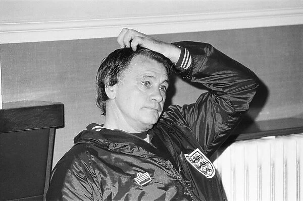 England manager Bobby Robson speaks after an England training session at Bisham Abbey