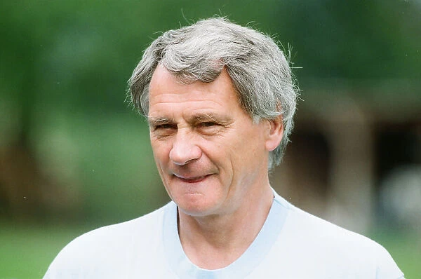 England manager Bobby Robson takes charge of an England training session in preparation