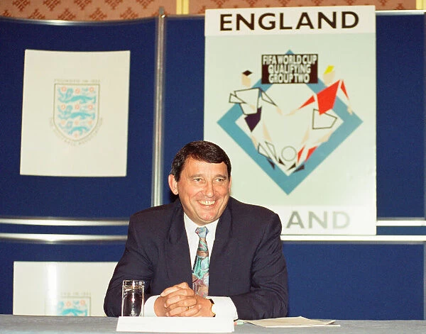 England manager Graham Taylor at a press conference. 30th August 1993