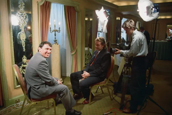Framed Print : England manager Graham Taylor at a press conference following his side Framed Print : England manager Graham Taylor at a press conference following his side