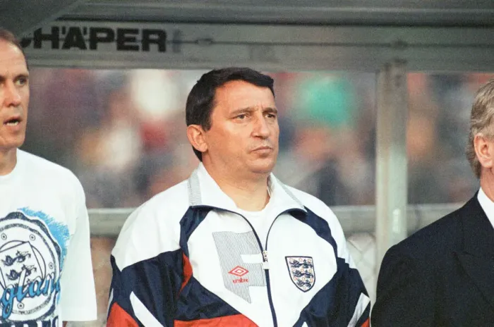 Framed Print : England manager Graham Taylor watches his side in action against Poland during the World Framed Print : England manager Graham Taylor watches his side in action against Poland during the World