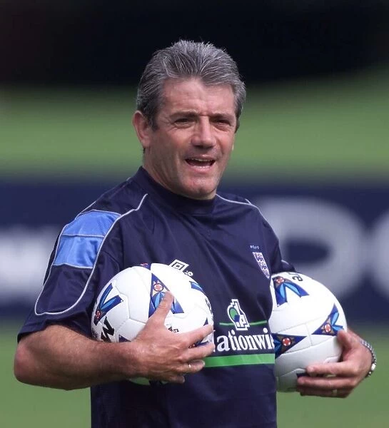 England manager Kevin Keegan during a training session at Bisham Abbey August