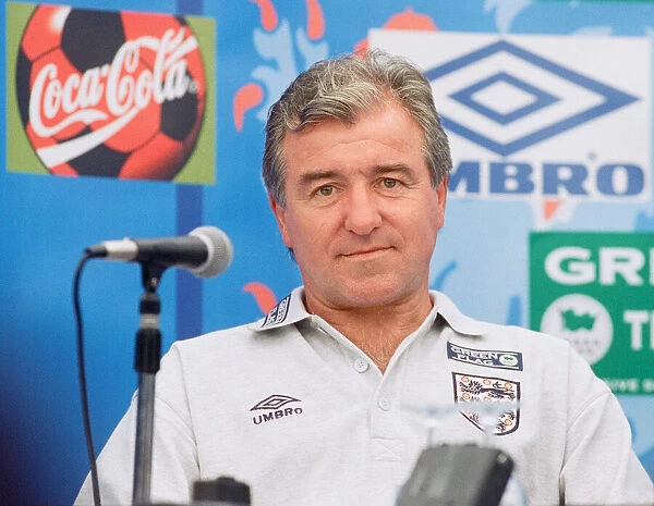 England manager Terry Venables at an England press conference during the European