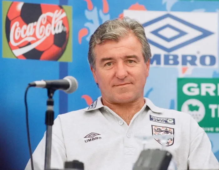Framed Print : England manager Terry Venables at an England press conference during the European Framed Print : England manager Terry Venables at an England press conference during the European