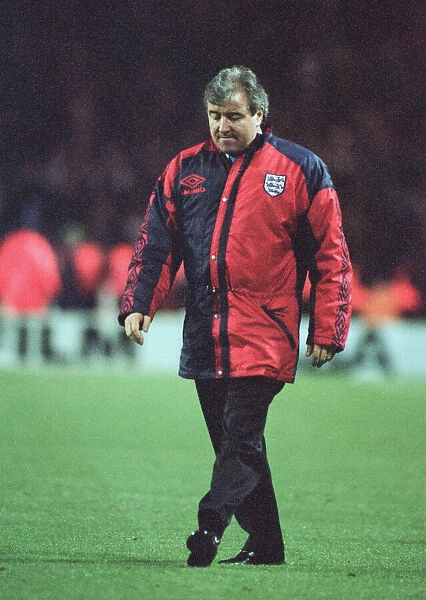 England manager Terry Venables walks off the pict at Wembley following his side