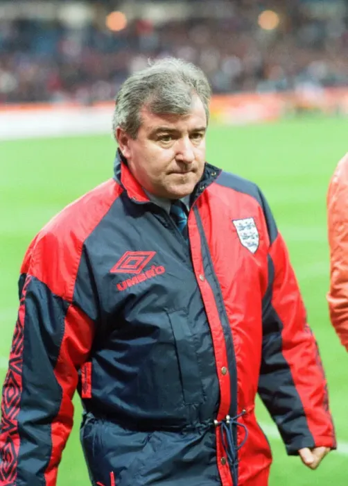 Framed Print : England manager Terry Venables walks off the pitch at Wembley following his side