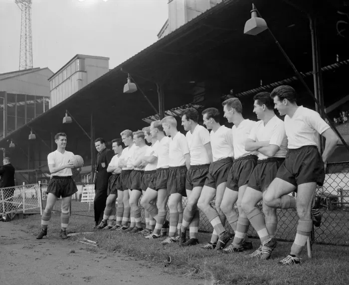 Framed Print : England players in training at Stamford Bridge prior to their match against Wales in Framed Print : England players in training at Stamford Bridge prior to their match against Wales in