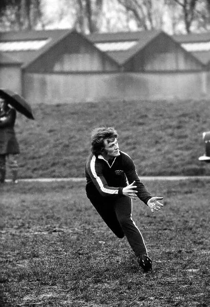 England Rugby team in training at Twickenham. March 1975 75-01426-022 Neil Bennett