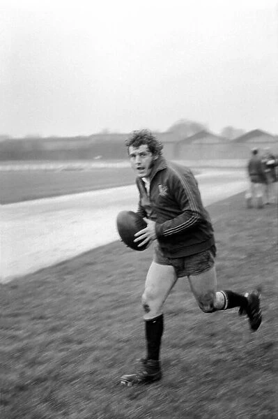 England Rugby team in training at Twickenham. March 1975 75-01426-053 Mike Burton, prop