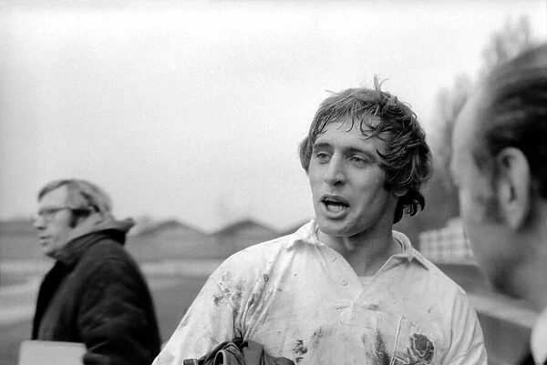 England Rugby team in training at Twickenham. March 1975 75-01426-051 Steve Smith