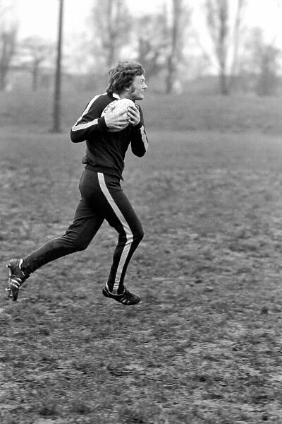 England Rugby team in training at Twickenham. March 1975 75-01426-026 Neil Bennett