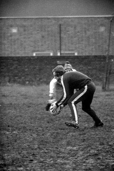 England Rugby team in training at Twickenham. March 1975 75-01426-006 Neil Bennett