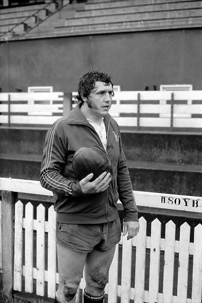 England Rugby team in training at Twickenham. March 1975 75-01426-041 Mike Burton, Prop