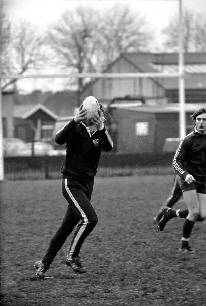 England Rugby team in training at Twickenham. March 1975 75-01426-017