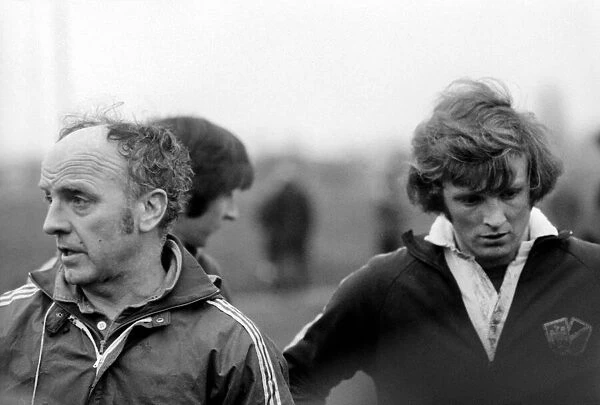 England Rugby team in training at Twickenham. March 1975 75-01426-016 Neil Bennett