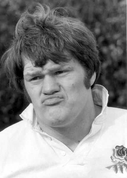 England Rugby Union captain Fran Cotton. 18th March 1978