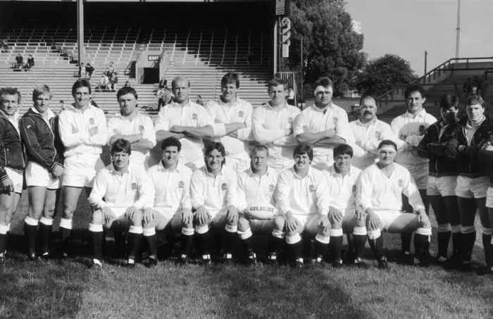 Framed Print : The England Rugby Union team pose for a team photo before the start of their match Framed Print : The England Rugby Union team pose for a team photo before the start of their match