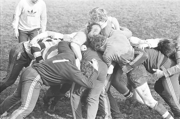 England Rugby Union team seen here in training in Coventry. 25 February 1979