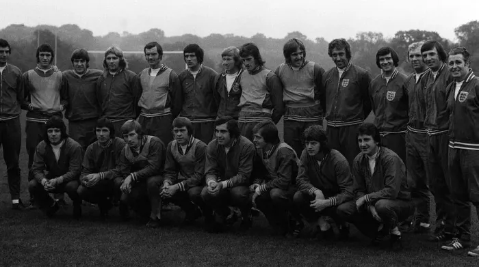 Framed Print : England Squad 1966 Training for match against Wales pose for team picture Framed Print : England Squad 1966 Training for match against Wales pose for team picture