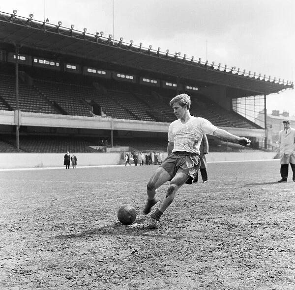 The England team training at Highbury in preparation for their upcoming international