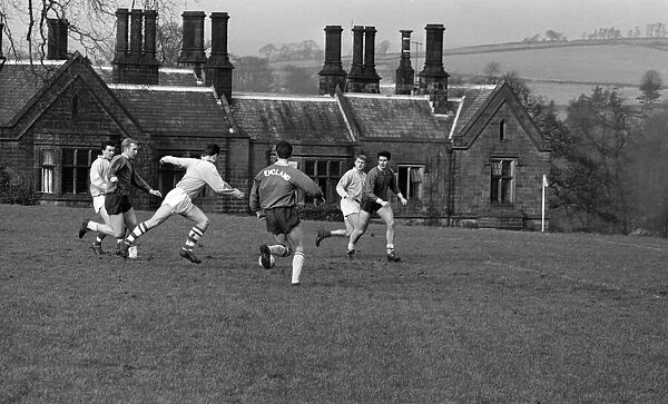 England team training session at Lea Green, Derbyshire. Fred Pickering