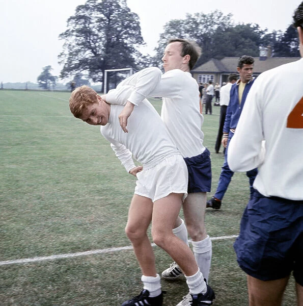England team training session at Lilleshall ahead of the 1966 World Cup tournament