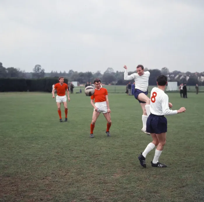 Framed Print : England team training session at Roehampton ahead of their match against Yugoslavia Framed Print : England team training session at Roehampton ahead of their match against Yugoslavia