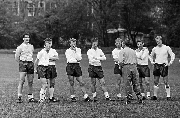 England team training session at Roehampton led by manager Alf Ramsey. 4th May 1964