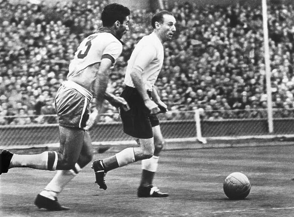 England v Brazil football match friendly at Wembley Stadium 9th May 1956