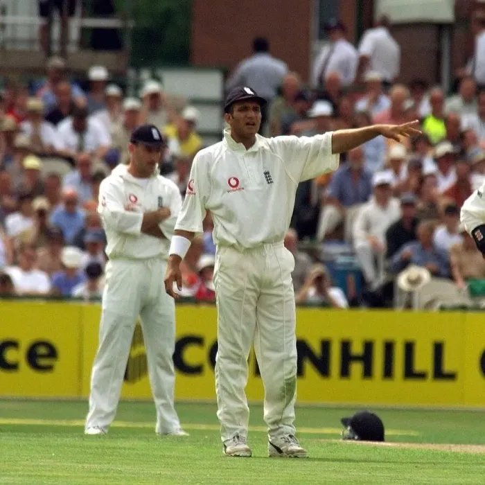 Framed Print : England v New Zealand Cricket Third Test August 1999 Mark Butcher the temporary Captain