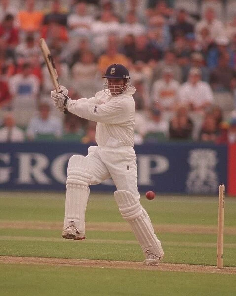 England v South Africa 5th Test Headingley Aug 1998 Mark Butcher batting during his