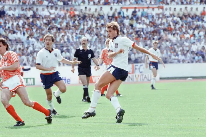 Framed Print : England v Soviet Union 1-3 1988 European Championships, Hanover Germany Group Match B