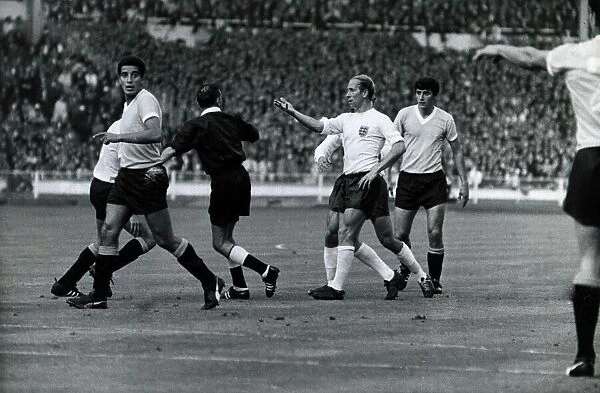 England v Uruguay during world cup group match at Wembley Stadium July 1966
