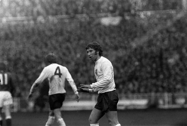 England v West Germany Football April 1972 Alan Ball England Player after Germany