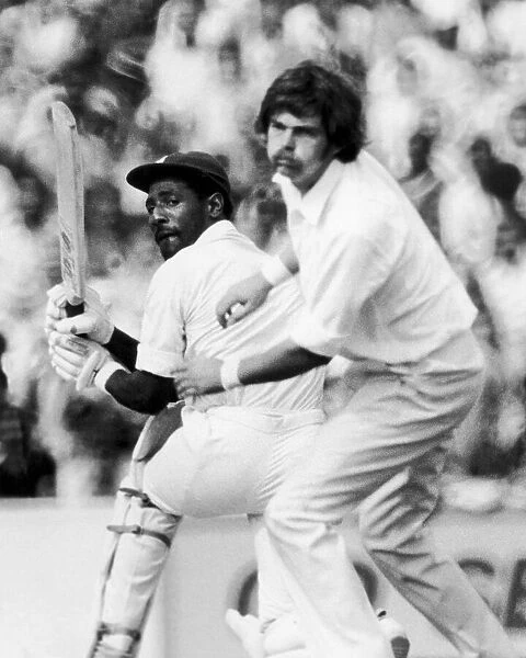 England v. West Indies at The Oval. Viv Richards batting. August 1976