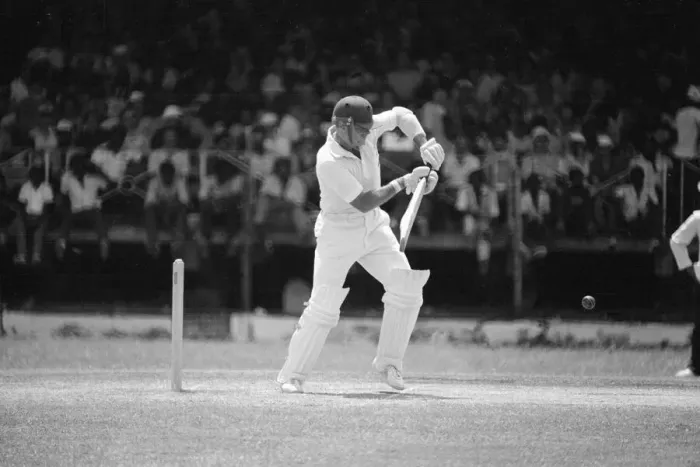 Framed Print : England in West Indies 1981. Geoff Boycott at the crease. 26th May 1981 Framed Print : England in West Indies 1981. Geoff Boycott at the crease. 26th May 1981