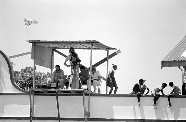 England in West Indies 1981. Media centre